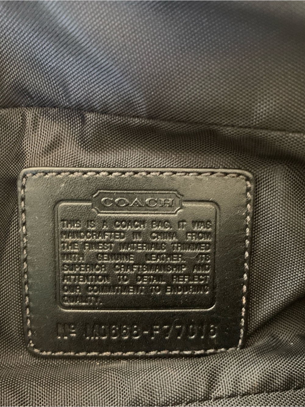 Coach Black Canvas Belt Bag with Silver Hardware - Picture 3 of 7